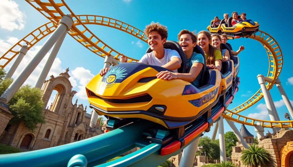 découvrez les nouvelles montagnes russes du parc astérix, spécialement conçues pour offrir des sensations fortes et inoubliables aux adolescents.